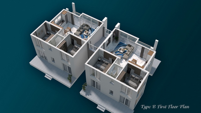 Four Seasons Life 2 2+1 Apartment First Floor plan Sea Star 2